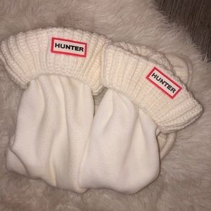 White Knit Hunter Socks